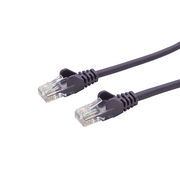 RJ45 CAT6 UTP Stranded Flush Moulded LS0H Network Cable 24AWG - Purple